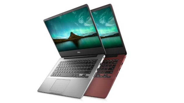 Dell Inspiron 15 5480 in platinum silver and burgundy.