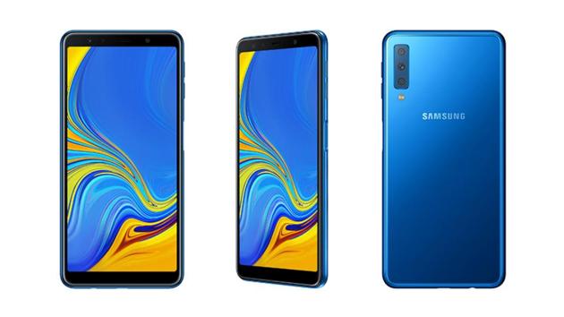 Samsung Galaxy A7 (2018) is comes in four colour options of blue, black, gold and pink.