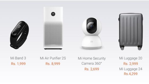Xiaomi launched a slew of seven new products in India today.