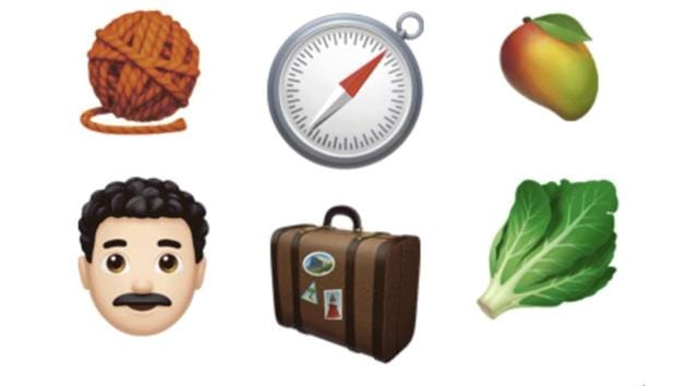 Apple is adding new emojis for softball, frisbee and lacrosse, and new characters for luggage, compass and a hiking boot to accompany the existing climbing emoji.