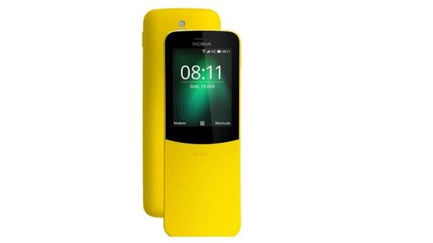 Nokia 8110 smart feature phone launched in India.