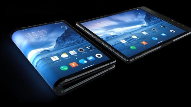 The world’s first foldable phone has a large 7.8-inch fully flexible display