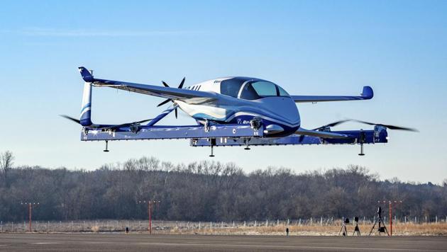 A prototype of its autonomous passenger air vehicle completed a controlled takeoff, hover and landing during the test conducted in Manassas, Virginia, the maker of military and commercial jets said on Wednesday.