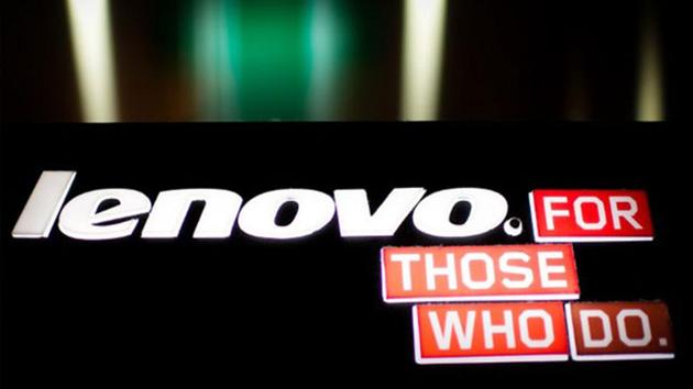 A logo of Chinese computer giant Lenovo is displayed in Hong Kong. (AFP photo)