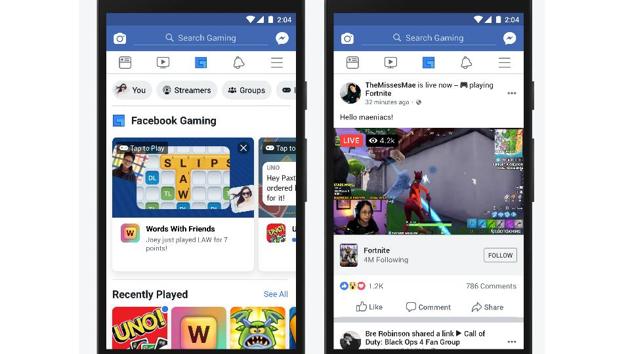 Facebook gaming tab is built on the company’s experimental gaming hub -- Fb.gg.