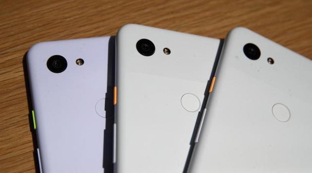 The new Google Pixel 3a is displayed during the 2019 Google I/O conference at Shoreline Amphitheatre on May 07, 2019 in Mountain View, California. Google CEO Sundar Pichai delivered the opening keynote to kick off the annual Google I/O Conference that runs through May 8.