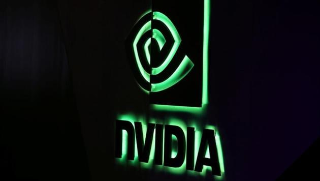 FA NVIDIA logo is shown at SIGGRAPH 2017 in Los Angeles, California, U.S. July 31, 2017.