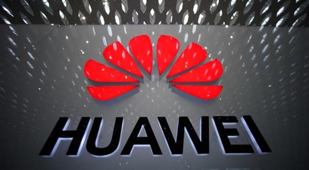 A Huawei company logo is pictured at the Shenzhen International Airport in Shenzhen, Guangdong province, China July 22, 2019.