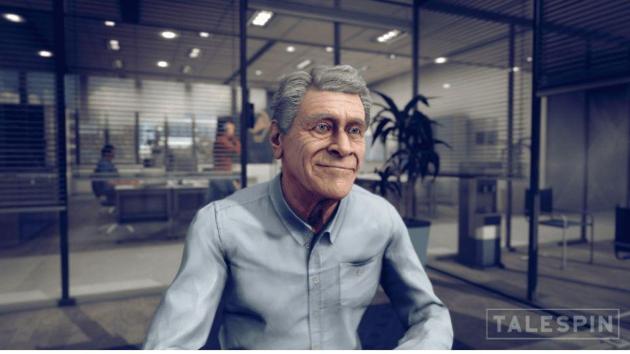 Barry, virtual character created by Talespin.