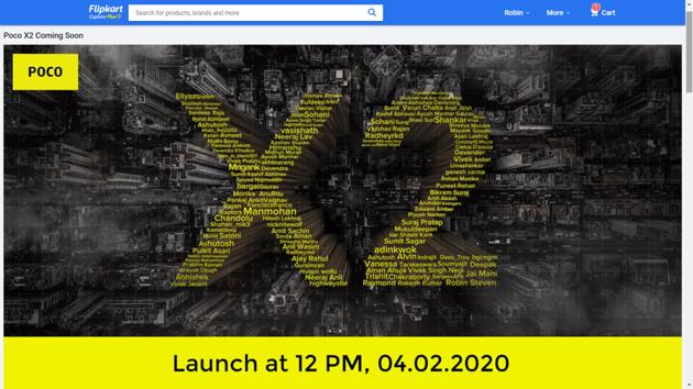 Poco X2 will launch on February 4.