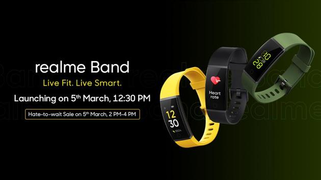 Realme fitness band to go on sale same day as its official launch.