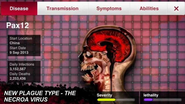 Plague Inc. app screenshot.