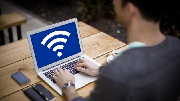 Wifi logo on a MacBook.