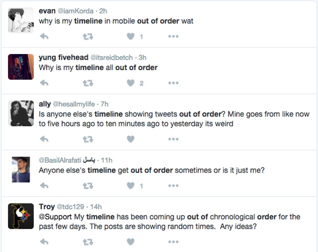 Twitter's new experiment where it arranges tweets by relevance rather than in chronological order is confusing many users. Twitter's new experiment where it arranges tweets by relevance rather than in chronological order is confusing many users.