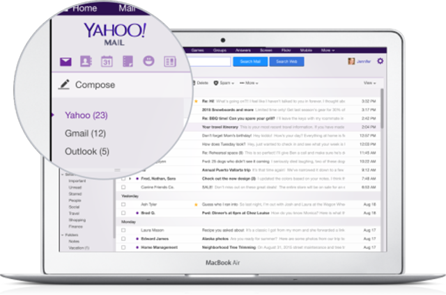 Yahoo Mail Now Supports Multiple Inboxes Including Yes Gmail