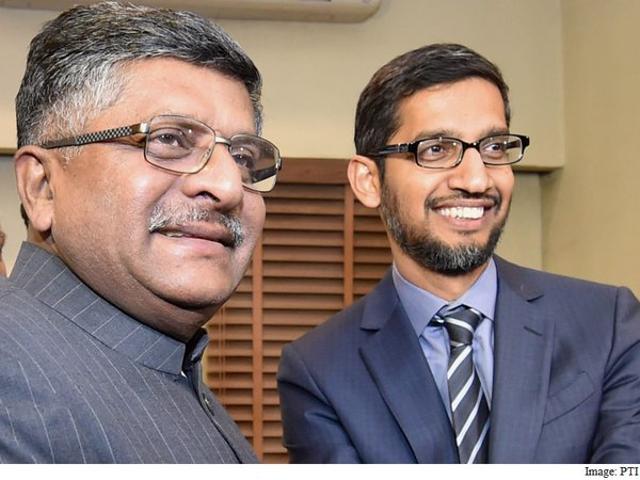 Pichai, before meeting the telecom minister, had also said that the company had Pichai, before meeting the telecom minister, had also said that the company had