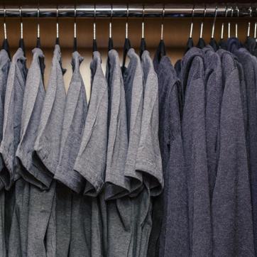 Zuckberg shared this photo of his wardrobe at the end of his paternity leave Zuckberg shared this photo of his wardrobe at the end of his paternity leave