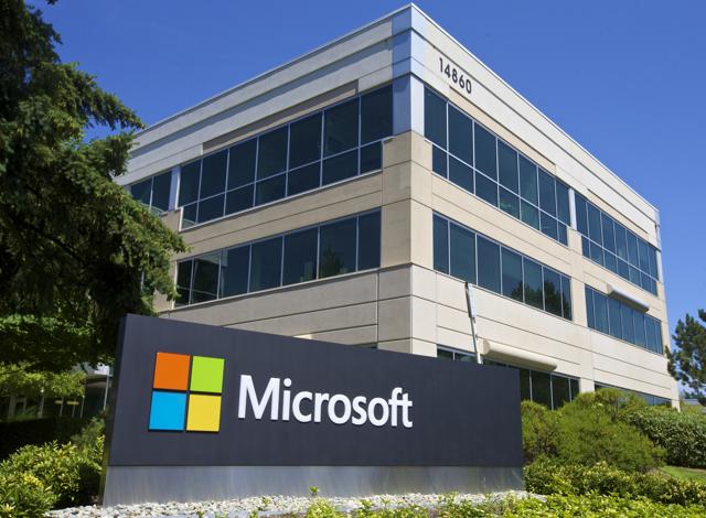 A building on the Microsoft Headquarters campus is pictured July 17, 2014 in Redmond, Washington. A building on the Microsoft Headquarters campus is pictured July 17, 2014 in Redmond, Washington.