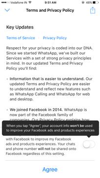 According to WhatsApp, the new policy will share the registered phone number and the last time the user had used the service. 
