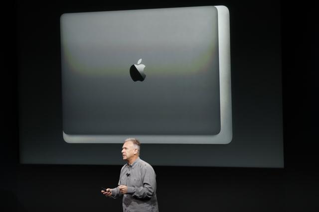 Apple Senior Vice President of Worldwide Marketing Phil Schiller speaks during a product launch event on October 27. The company unveiled the latest iterations of its MacBook Pro line of laptops and TV app. Apple Senior Vice President of Worldwide Marketing Phil Schiller speaks during a product launch event on October 27. The company unveiled the latest iterations of its MacBook Pro line of laptops and TV app.