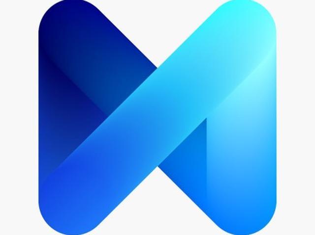 The picture shows the logo of Facebook's M assistant. The picture shows the logo of Facebook's M assistant.