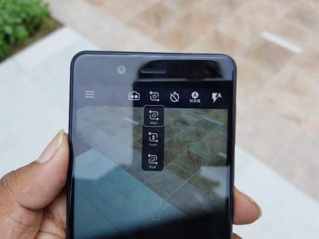 A preview of the camera interface of the Nokia 8. A preview of the camera interface of the Nokia 8.