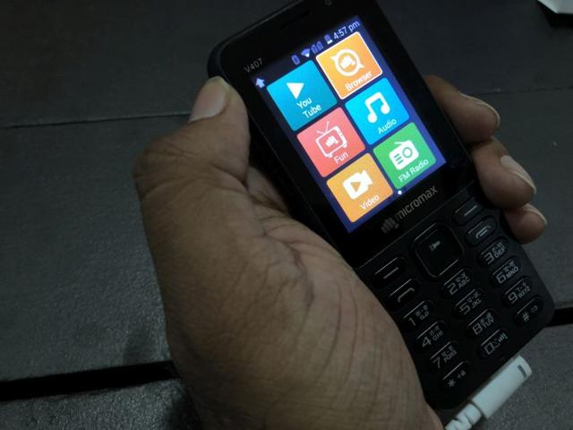 A preview of the interface on the Bharat 1 4G VoLTE feature phone. A preview of the interface on the Bharat 1 4G VoLTE feature phone.