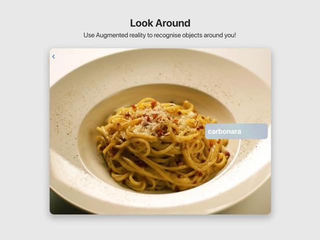 LookUp uses Augmented Reality to recognise objects. LookUp uses Augmented Reality to recognise objects.