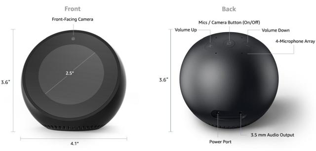 Amazon Echo Spot can play songs using just your voice or connect to your existing speakers Amazon Echo Spot can play songs using just your voice or connect to your existing speakers