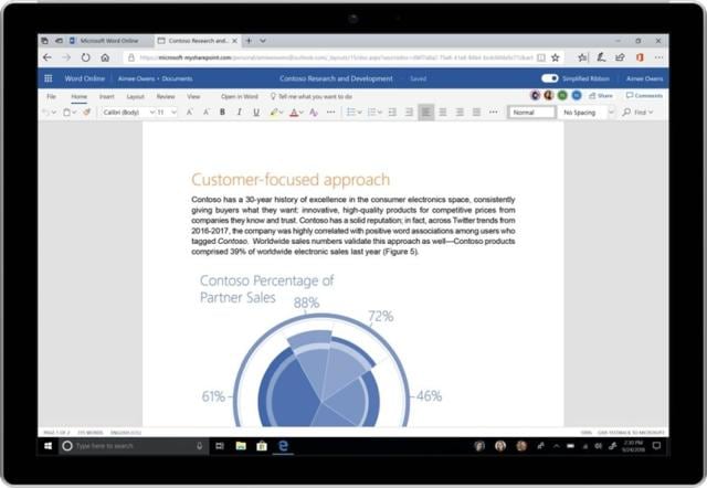 Here's how the new simplified ribbon will look like on MS Word Here's how the new simplified ribbon will look like on MS Word
