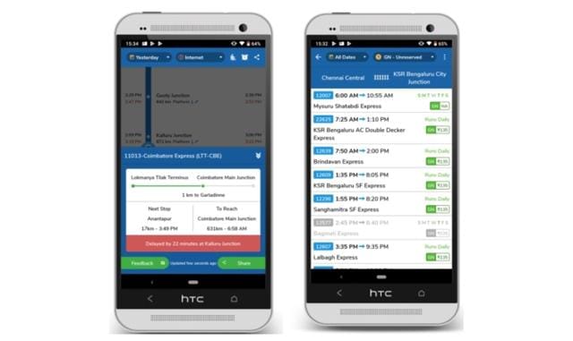 Where is my Train is a popular Indian Railway train tracking app. Where is my Train is a popular Indian Railway train tracking app.