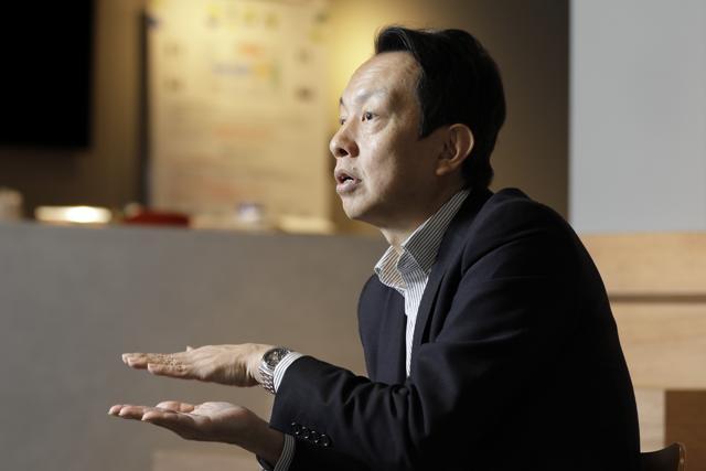 Satoshi Yoshihara, senior general manager of mobile & sensing systems business division at Sony Semiconductor Solutions Corp., speaks during an interview. Satoshi Yoshihara, senior general manager of mobile & sensing systems business division at Sony Semiconductor Solutions Corp., speaks during an interview.