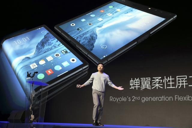 Royole Corporation founder and CEO Bill Liu last year unveiled what is described as the world's first commercial foldable smartphone. Royole Corporation founder and CEO Bill Liu last year unveiled what is described as the world's first commercial foldable smartphone.