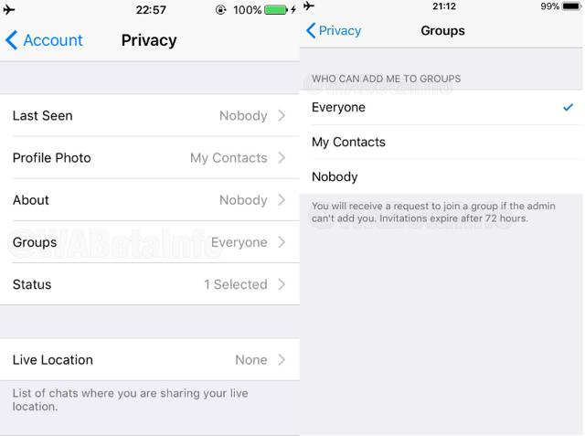 WhatsApp's latest feature on iOS beta.
