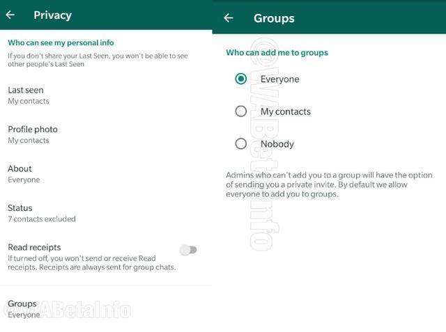 WhatsApp Group Invitation feature on Android. WhatsApp Group Invitation feature on Android.