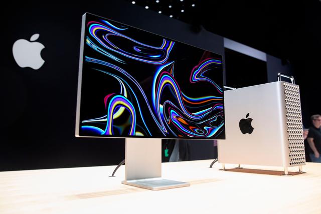 Apple's new Mac Pro sits on display in the showroom during Apple's Worldwide Developer Conference (WWDC) in San Jose, California on June 3, 2019. Apple's new Mac Pro sits on display in the showroom during Apple's Worldwide Developer Conference (WWDC) in San Jose, California on June 3, 2019.