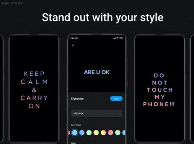 MIUI 11 Always On Display. MIUI 11 Always On Display.