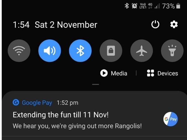 Google Pay Diwali stamps. (Google Pay Google Pay Diwali stamps. (Google Pay