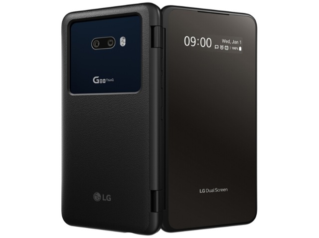 The LG G8X ThinQ comes with dual cameras on the back, a 12MP and a 13MP super wide-angle, and a 32MP selfie shooter The LG G8X ThinQ comes with dual cameras on the back, a 12MP and a 13MP super wide-angle, and a 32MP selfie shooter