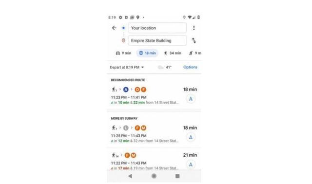 Google Maps now gives more transit information. 