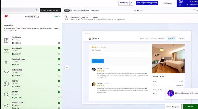 A dashboard of an app project. A dashboard of an app project.