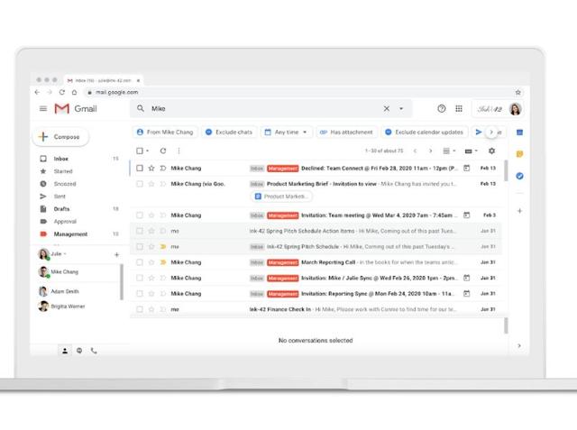 Google's search chips for Gmail. Google's search chips for Gmail.
