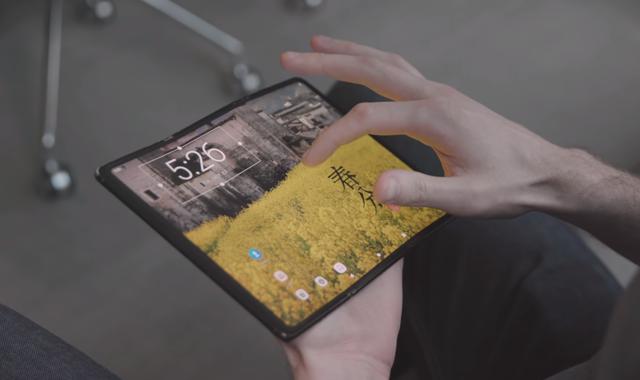 TCL foldable concept phone. TCL foldable concept phone.