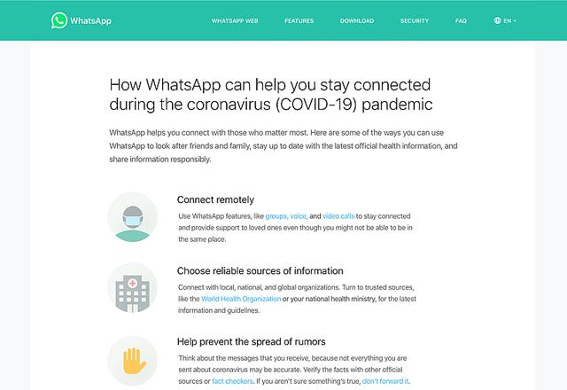 A preview of WhatsApp's info hub for coronavirus A preview of WhatsApp's info hub for coronavirus