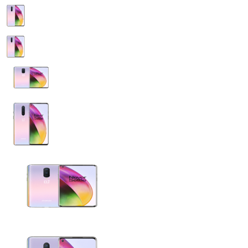 OnePlus 8 in the Interstellar Glow colour. OnePlus 8 in the Interstellar Glow colour.
