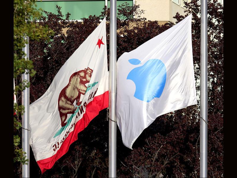Flags fly at half staff following the death of Steve Jobs at Apple headquarters in Cupertino, California. Jobs, the Apple founder and former CEO who invented and masterfully marketed ever-sleeker gadgets that transformed everyday technology, from the personal computer to the iPod and iPhone, has died. He was 56. Flags fly at half staff following the death of Steve Jobs at Apple headquarters in Cupertino, California. Jobs, the Apple founder and former CEO who invented and masterfully marketed ever-sleeker gadgets that transformed everyday technology, from the personal computer to the iPod and iPhone, has died. He was 56.