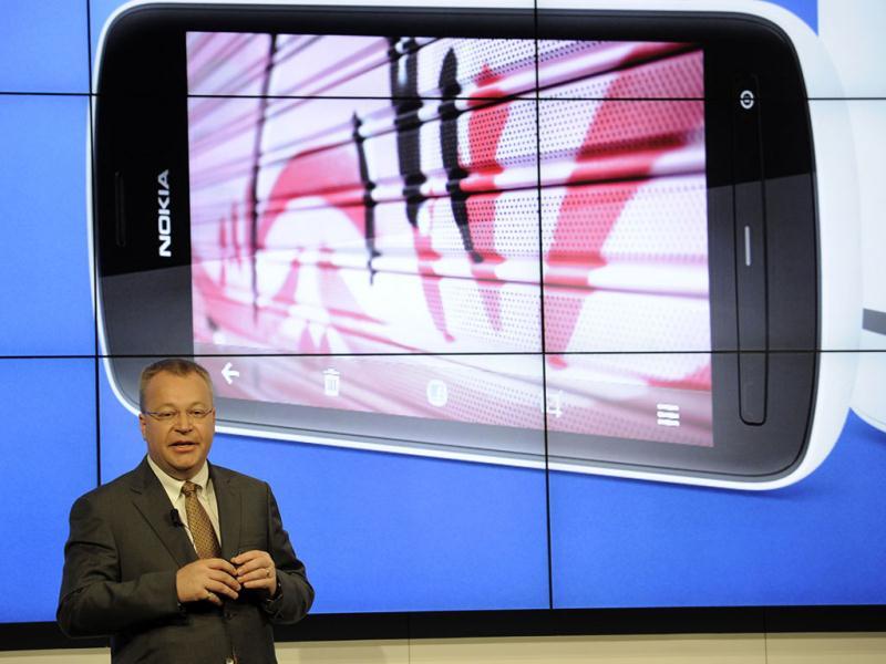 President and CEO of Nokia Stephen Elop at a press conference in Barcelona on the opening day of the Mobile World Congress. The 2012 Mobile World Congress, the world's biggest mobile fair, will be held from February 27 to March 1 in Barcelona. AFP/Lluis Gene President and CEO of Nokia Stephen Elop at a press conference in Barcelona on the opening day of the Mobile World Congress. The 2012 Mobile World Congress, the world's biggest mobile fair, will be held from February 27 to March 1 in Barcelona. AFP/Lluis Gene