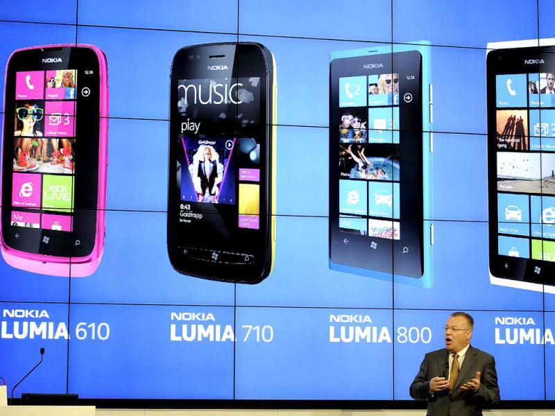 President and CEO of Nokia Stephen Elop presents Nokia's new mobile phones in Barcelona on the opening day of the Mobile World Congress. The 2012 Mobile World Congress, the world's biggest mobile fair, will be held from February 27 to March 1 in Barcelona. AFP/Lluis Gene President and CEO of Nokia Stephen Elop presents Nokia's new mobile phones in Barcelona on the opening day of the Mobile World Congress. The 2012 Mobile World Congress, the world's biggest mobile fair, will be held from February 27 to March 1 in Barcelona. AFP/Lluis Gene
