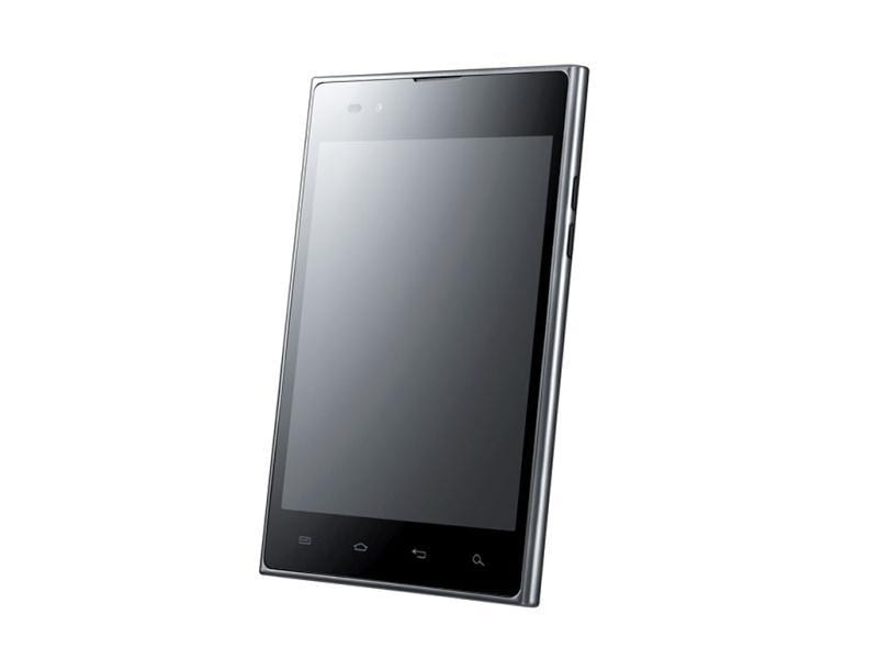 A slim tablet-smartphone hybrid with a ‘vu’: The LG Optimus Vu is an oversized smartphone with large 5” (1024x768) IPS display, a 1.5GHz dual-core processor, LTE connectivity, and an 8MP rear camera. The Optimus Vu: will be launched in Korea in March. PHOTO CREDIT: AFP PHOTO/LG Electronics A slim tablet-smartphone hybrid with a ‘vu’: The LG Optimus Vu is an oversized smartphone with large 5” (1024x768) IPS display, a 1.5GHz dual-core processor, LTE connectivity, and an 8MP rear camera. The Optimus Vu: will be launched in Korea in March. PHOTO CREDIT: AFP PHOTO/LG Electronics