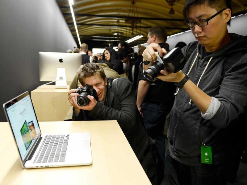 The new 13-inch MacBook Pro is dispalyed after it was unveiled during an Apple special event at the historic California Theater in San Jose, California. Apple introduced the new iPad mini at the event, Apple's smaller 7.9 inch version of the iPad tablet. AFP Photo/Kevork Djansezian The new 13-inch MacBook Pro is dispalyed after it was unveiled during an Apple special event at the historic California Theater in San Jose, California. Apple introduced the new iPad mini at the event, Apple's smaller 7.9 inch version of the iPad tablet. AFP Photo/Kevork Djansezian